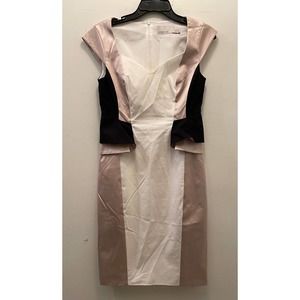 Karen Millen colorblock sheath dress 6